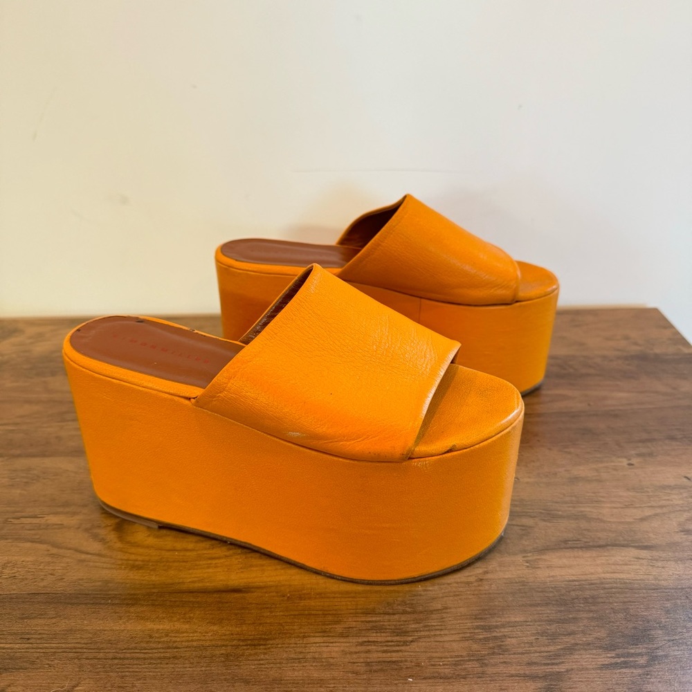 Simon Miller Blackout Platform Sandal Orange